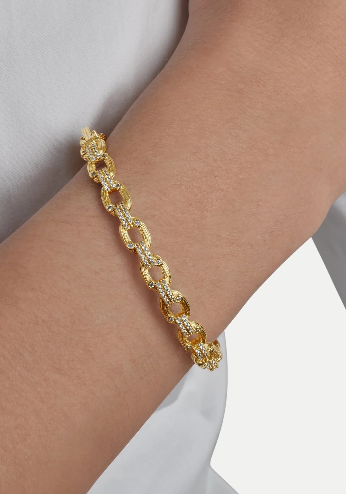 Enchanted Forest Chain Hinged Bangle - Robert's-Anabel Aram-Robert's