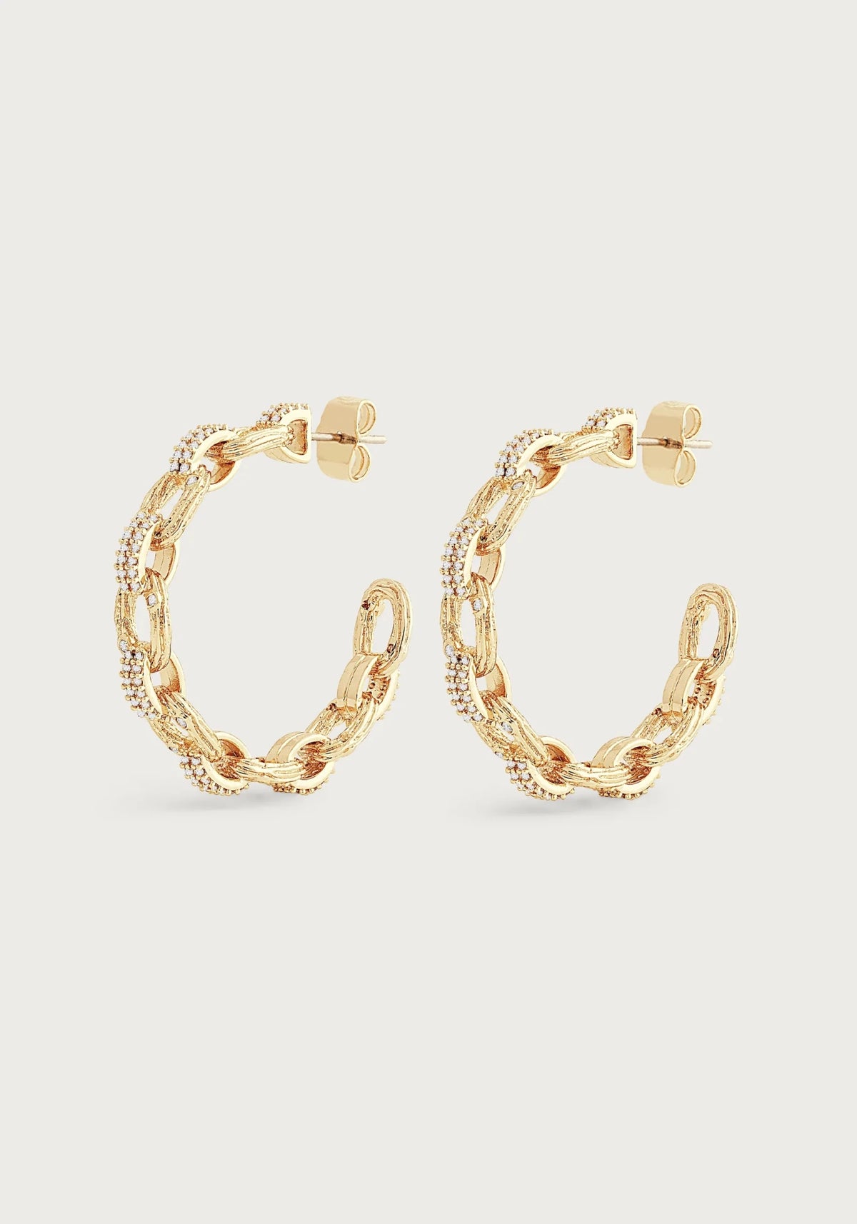 Enchanted Forest Chain Hoop Earrings - Robert's-Anabel Aram-Robert's