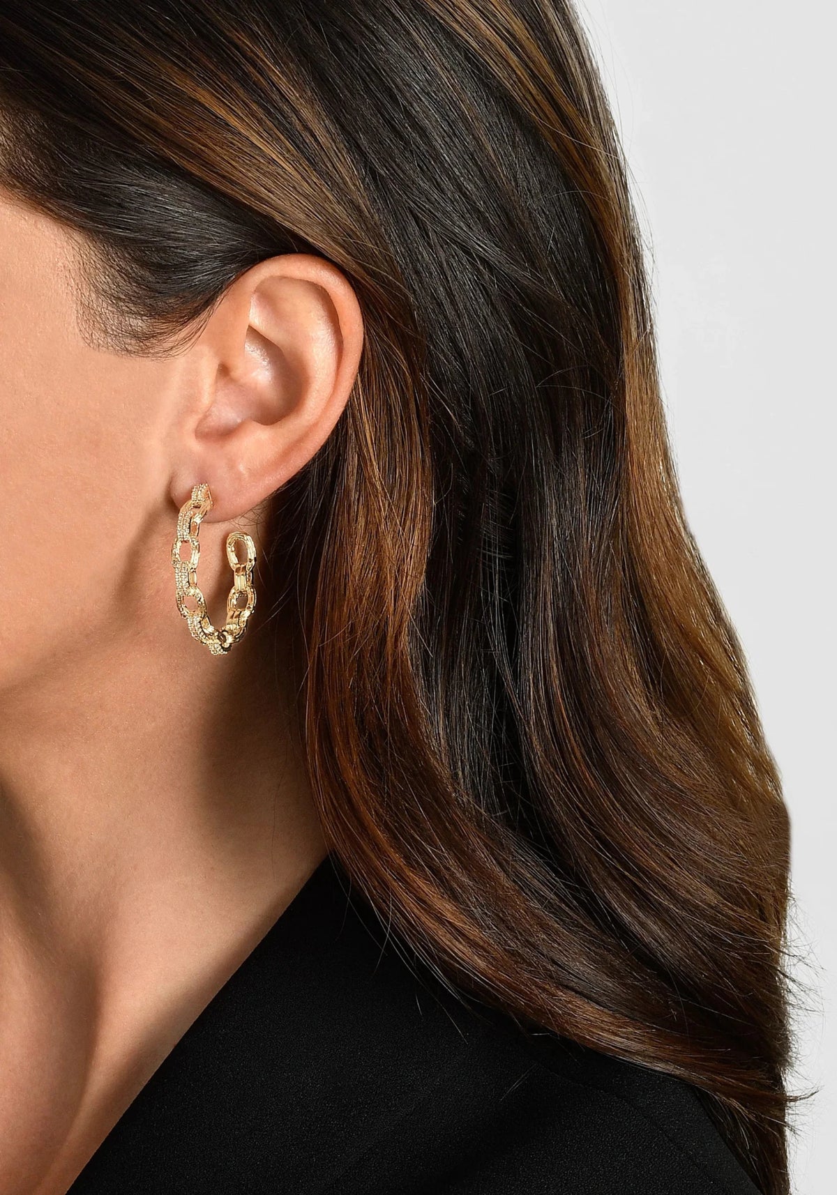 Enchanted Forest Chain Hoop Earrings - Robert's-Anabel Aram-Robert's