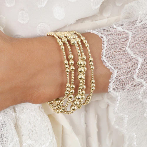 Classic Gold Joy 4mm Beaded Bracelet