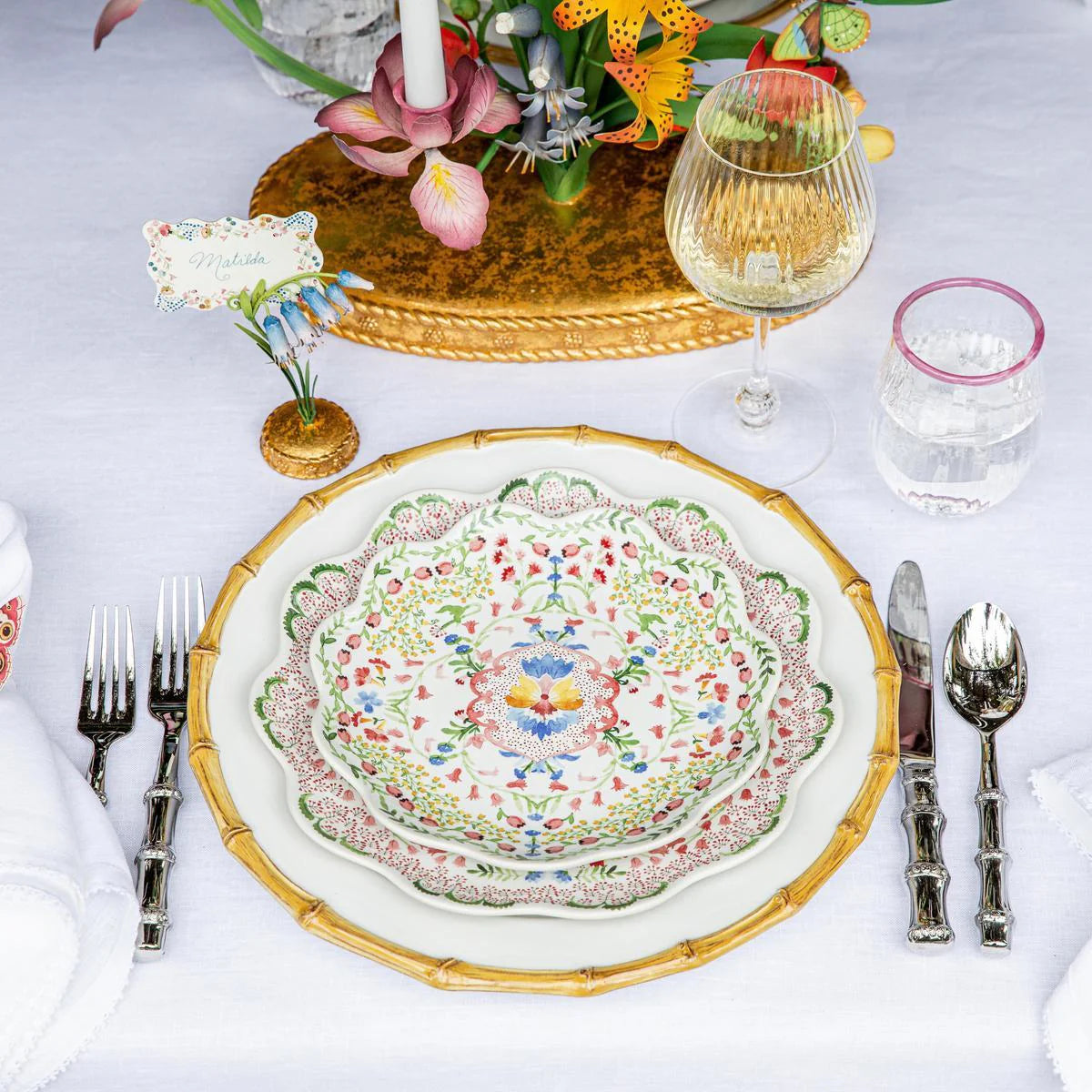 Sofia Dessert/Salad Plate - Multi