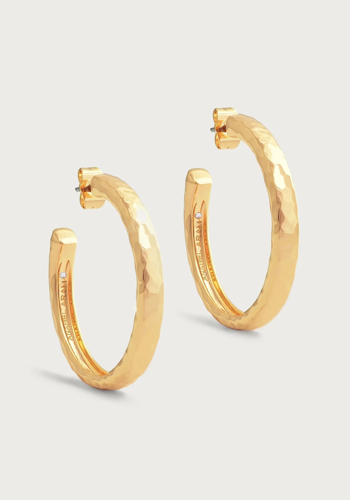 Farrier Medium Hoops, Gold - Robert's-Anabel Aram-Robert's