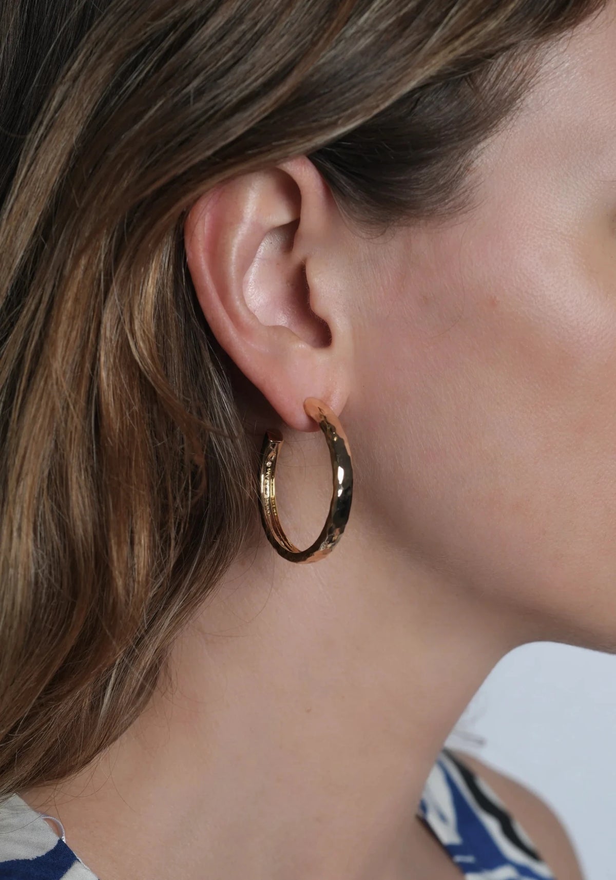 Farrier Medium Hoops, Gold - Robert's-Anabel Aram-Robert's