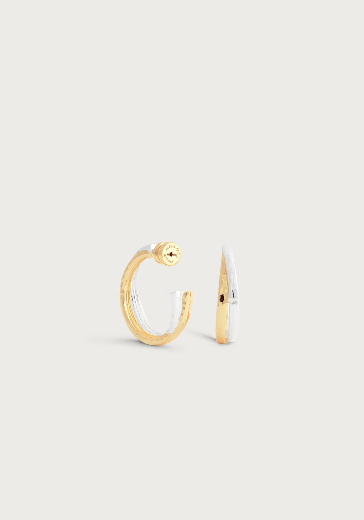 Farrier Mixed Metal Hoop Earrings - Robert's-Anabel Aram-Robert's