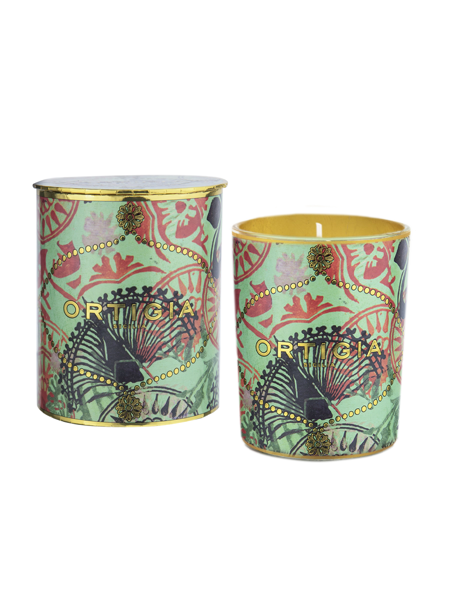 Fico d'India Decorated Candle Small - Robert's-Ortigia Sicilia-Robert's