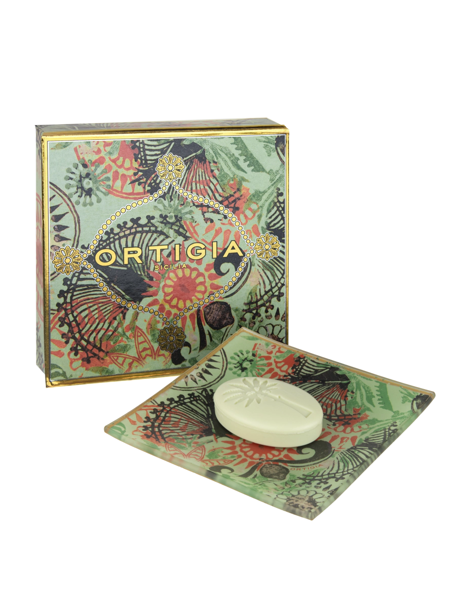 Fico d'India Glass Plate & Soap - Robert's-Ortigia Sicilia-Robert's