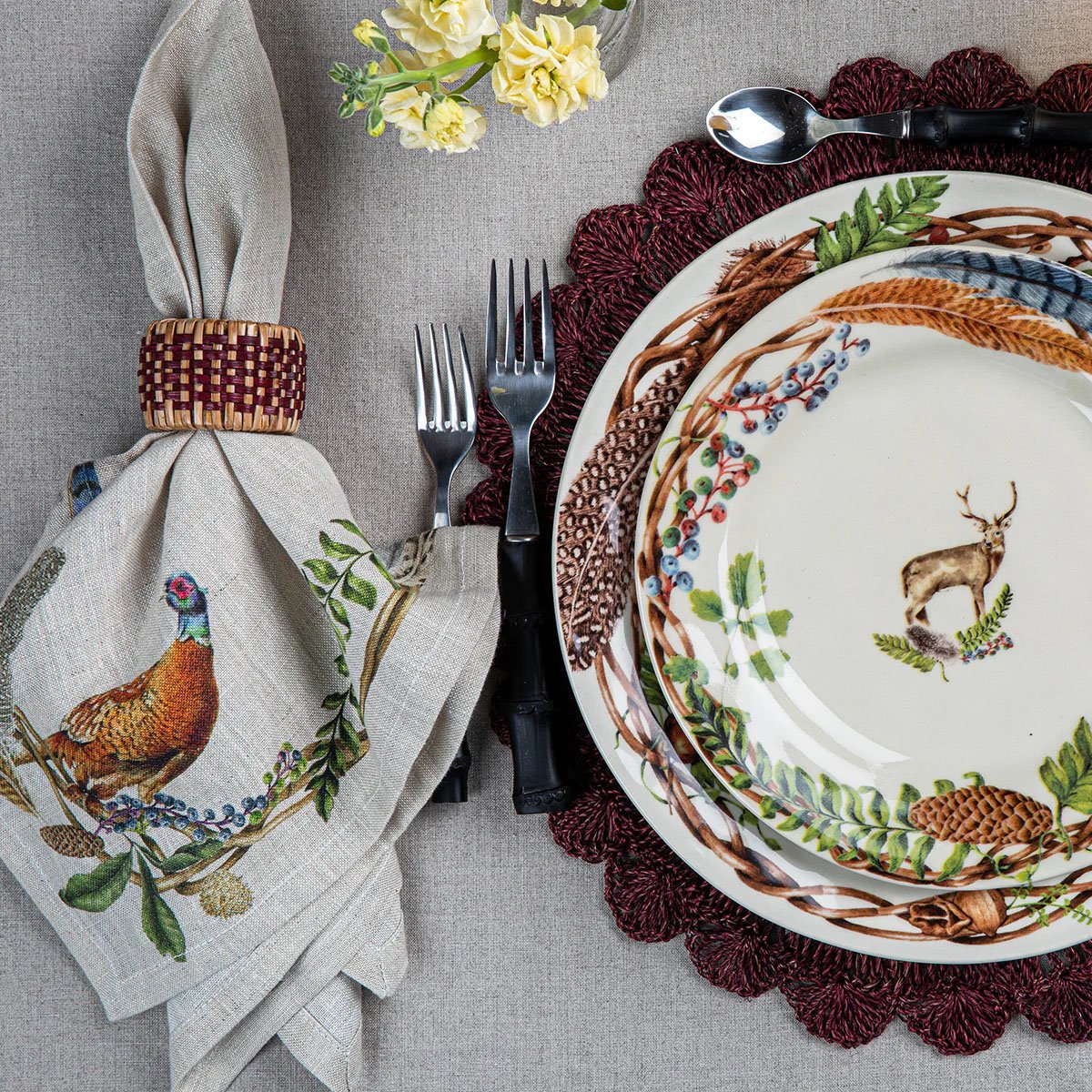 Forest Walk Animal Napkin - Robert's-Juliska-Robert's