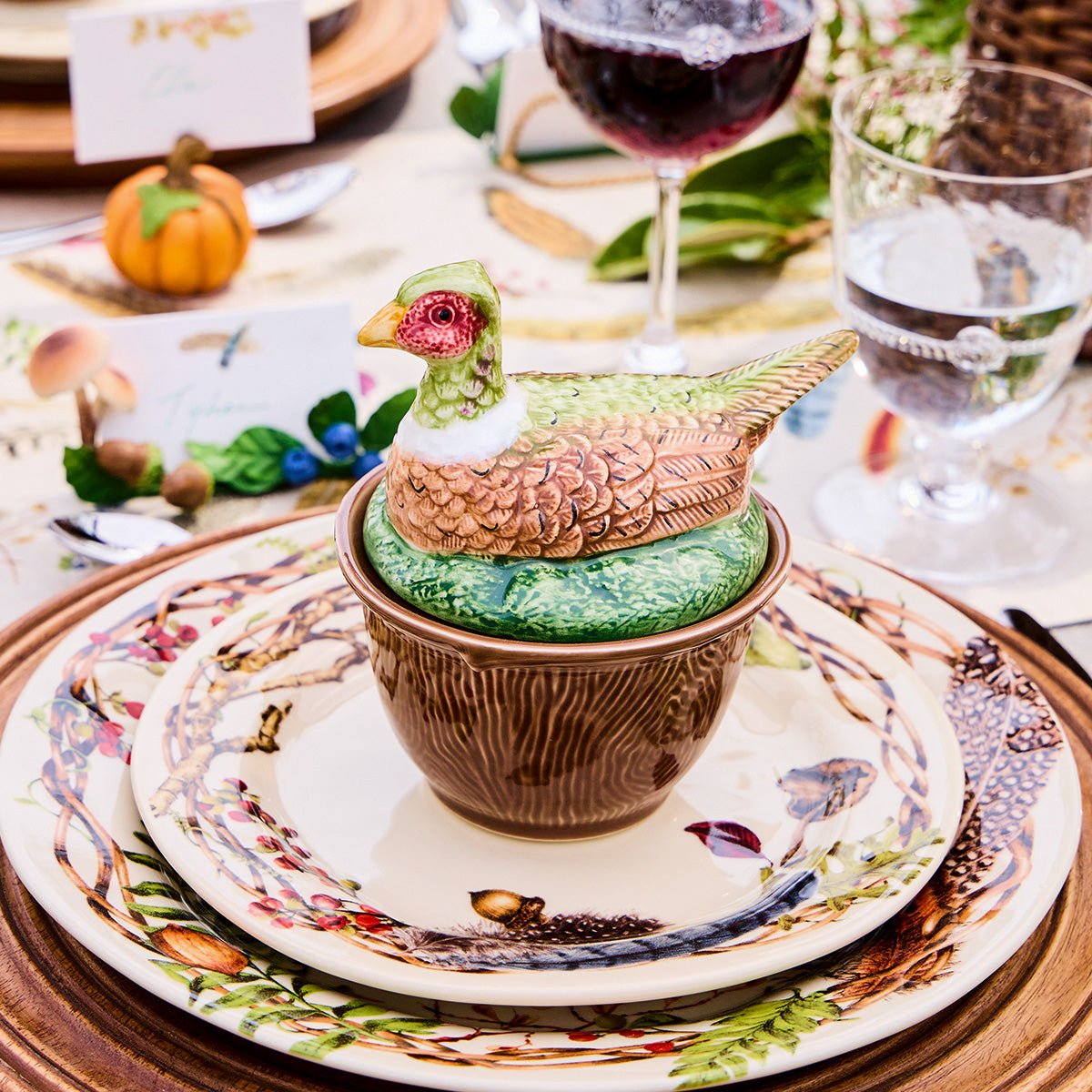 Forest Walk Pheasant Bowl with Lid - Robert's-Juliska-Robert's