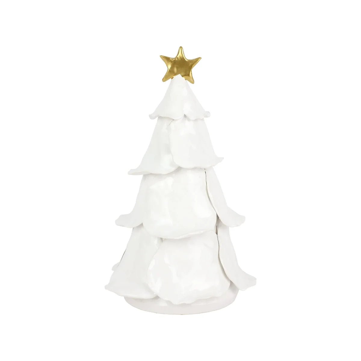 Foresta White Medium Ruffled Tree - Robert's-VIETRI-Robert's