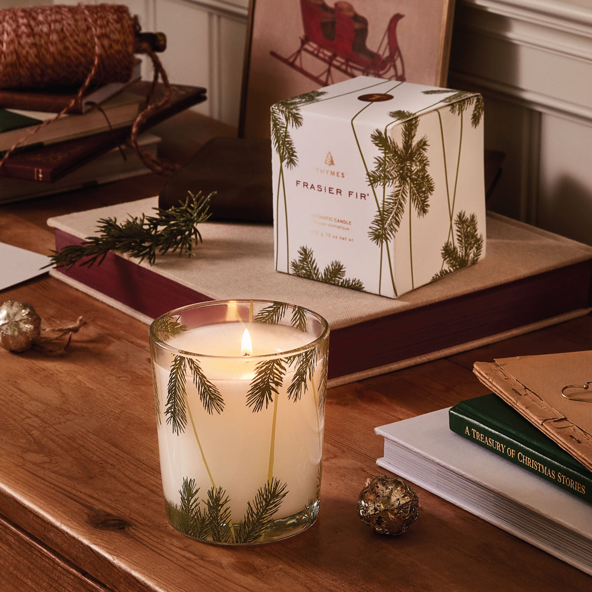 Frasier Fir 13oz Poured Statement Candle - Robert's-Thymes-Robert's