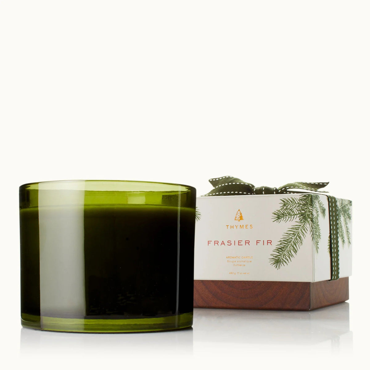 Frasier Fir Green 3-Wick Candle - Robert's-Thymes-Robert's