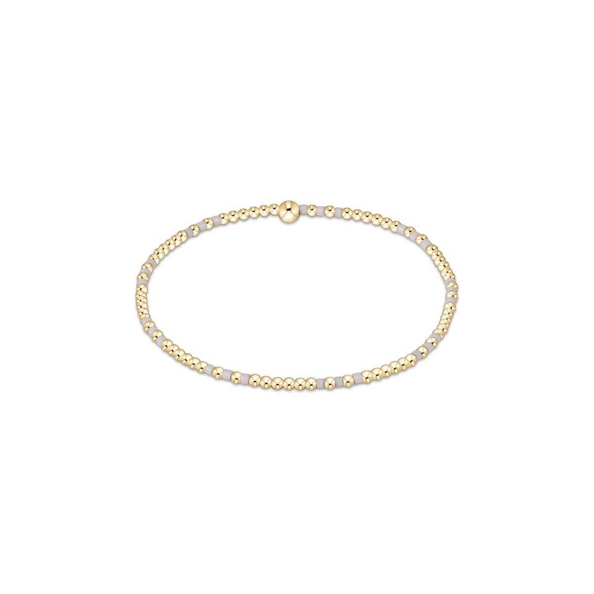Gameday Hope Joy Pattern 2mm Bead Bracelet - Grey - Robert's-enewton-Robert's