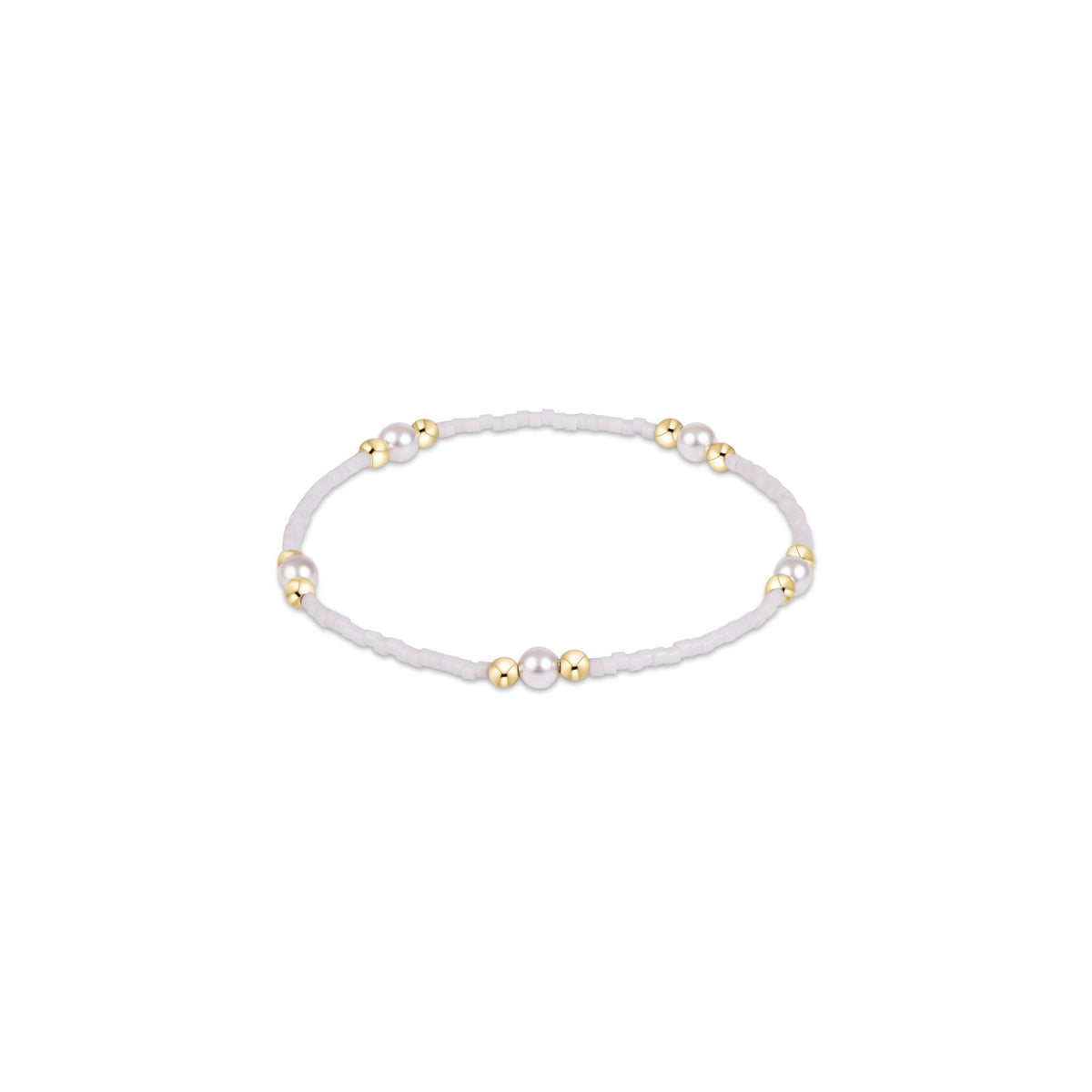 gameday hope purpose pearl bracelet - white - Robert's-enewton-Robert's