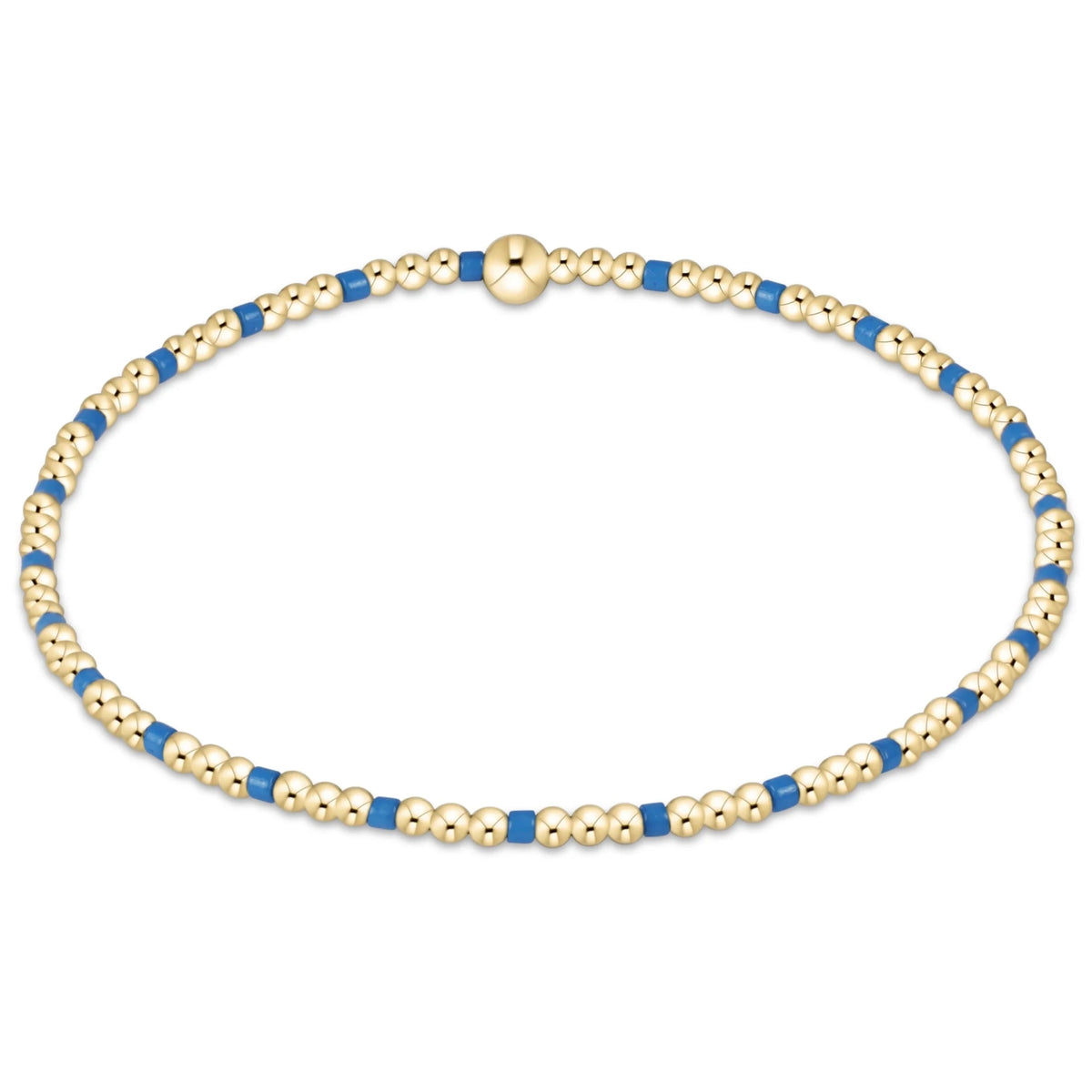 gameday hope sincerity pattern 2mm bead bracelet - Cobalt - Robert's-enewton-Robert's
