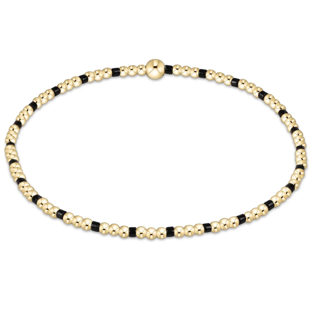 gameday hope sincerity pattern 2mm bead bracelet - onyx - Robert's-enewton-Robert's