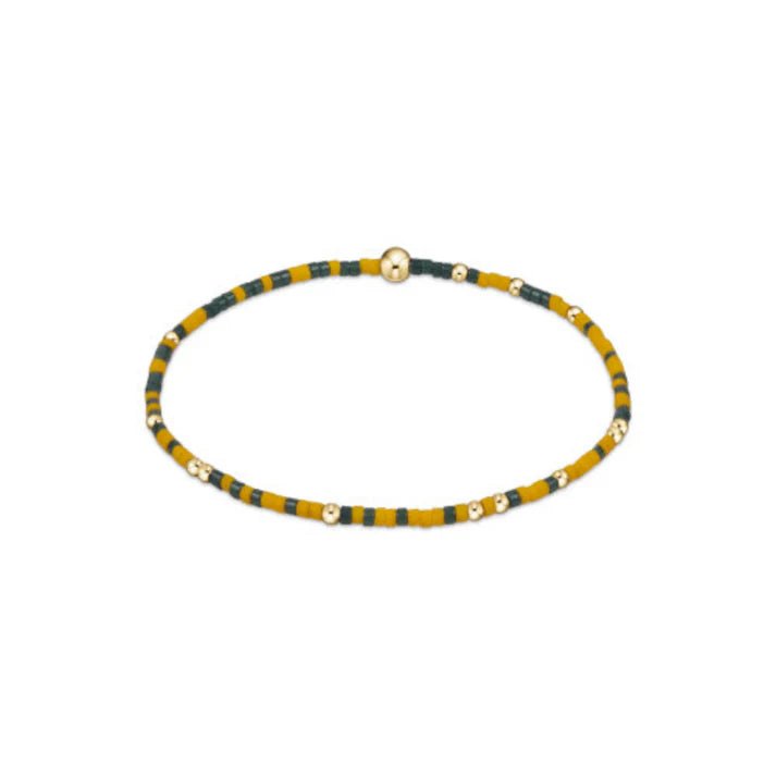gameday hope unwritten bracelet - Dark Green and Golden Yellow - Robert's-enewton-Robert's