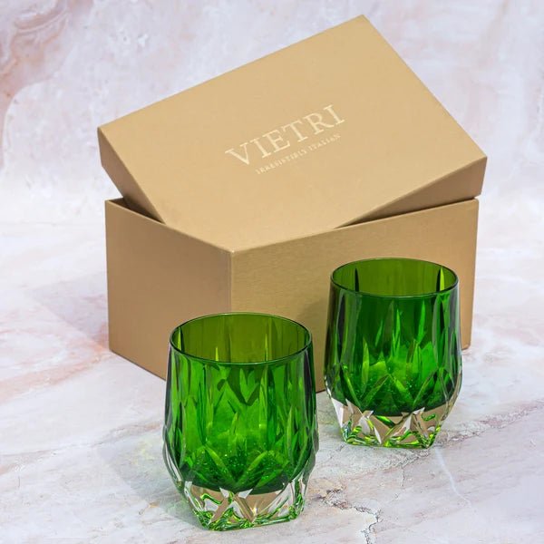 Gemma Emerald Double Old Fashioned - Set of 2 - Robert's-VIETRI-Robert's