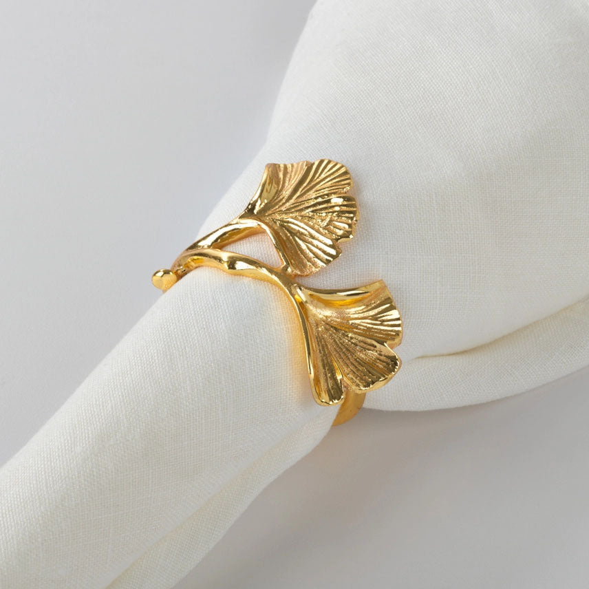 Ginko Gold Napkin Ring