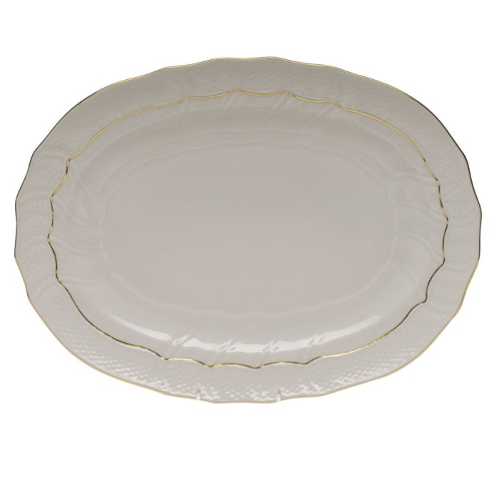 Golden Edge Platter 15in - Robert's-HEREND-Robert's