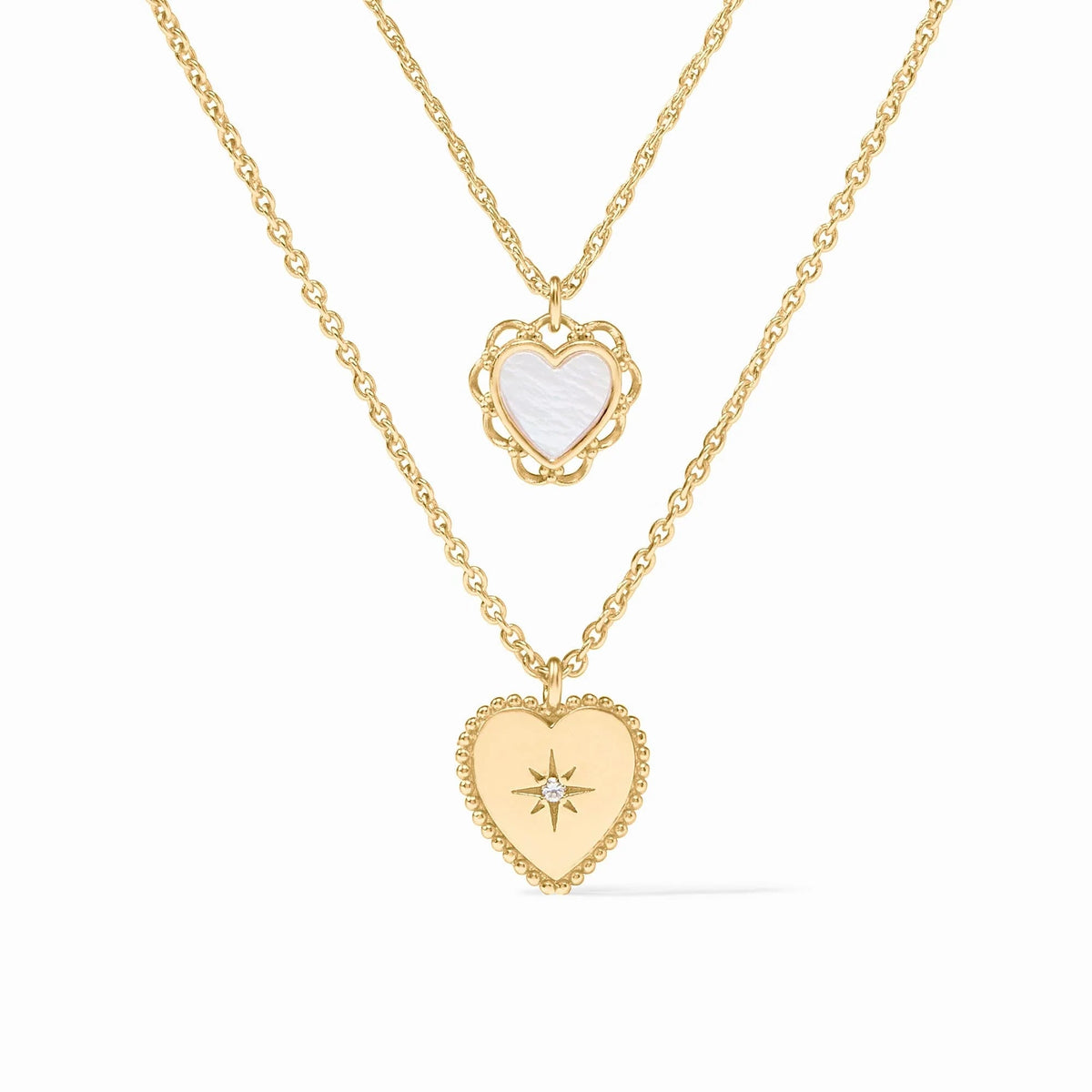 Heart Duo Delicate Necklace - Robert's-Julie Vos-Robert's