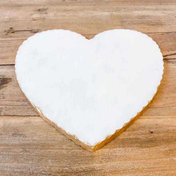Heart Shaped Marble Serving Board - Robert's-THE ROYAL STANDARD-Robert's