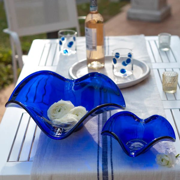 Hibiscus Glass Cobalt Small Bowl - Robert's-VIETRI-Robert's