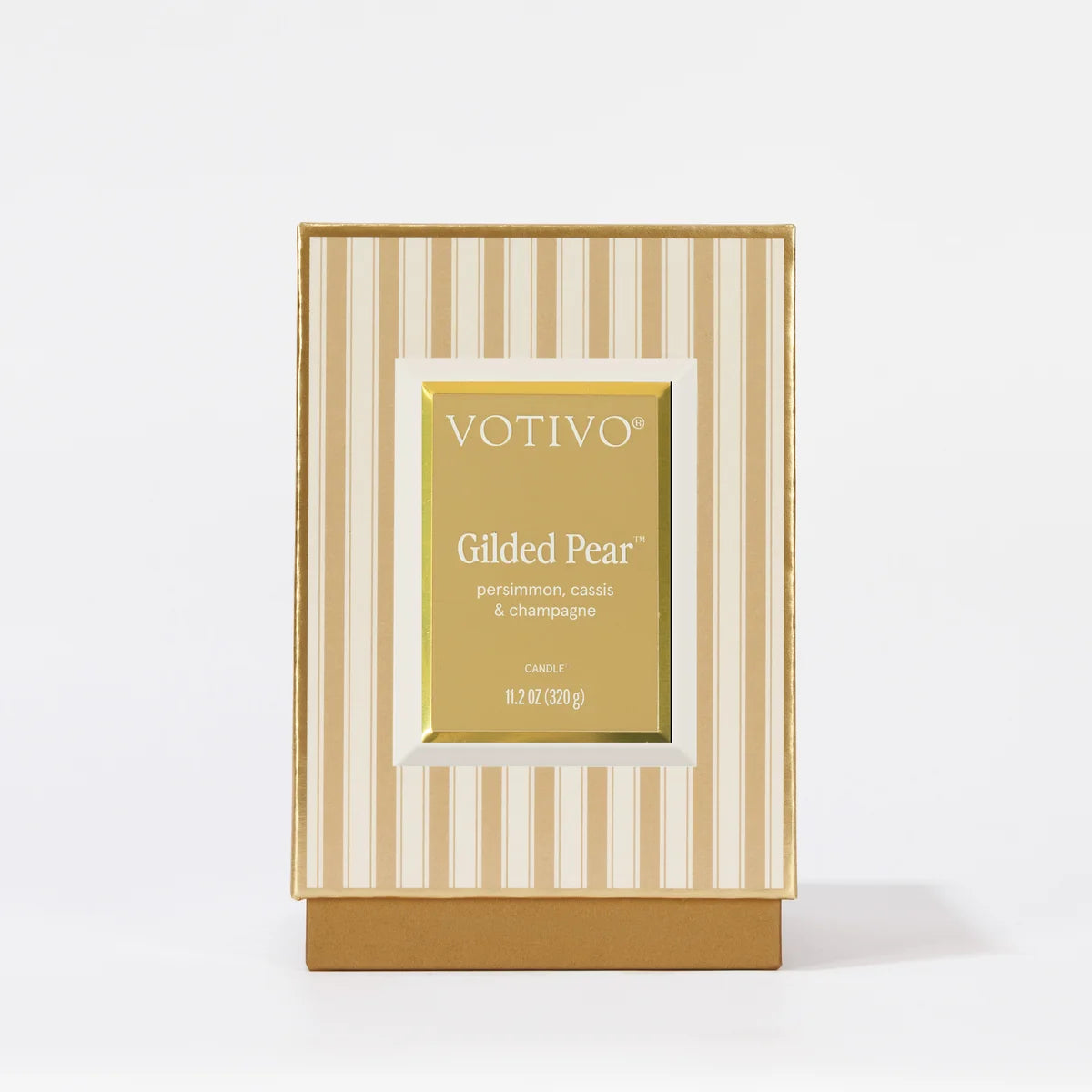 Gilded Pear Holiday Candle