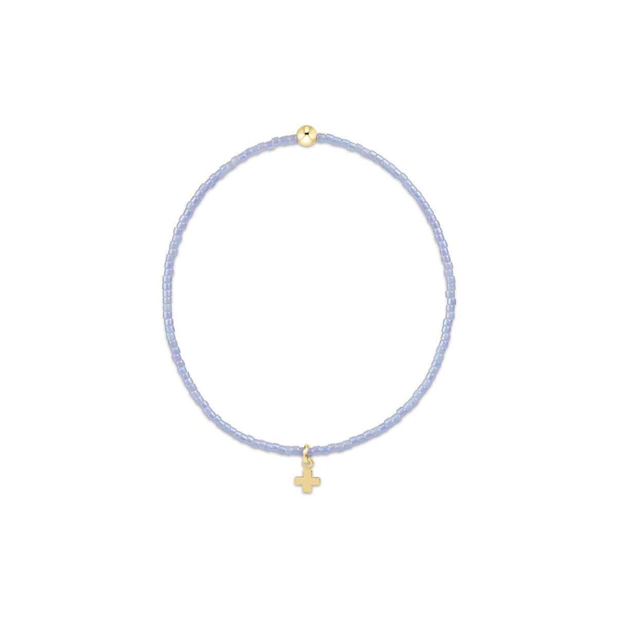 Hope Classic Ocean Mist Bracelet - Signature Cross Small Gold Charm - Robert's-enewton-Robert's