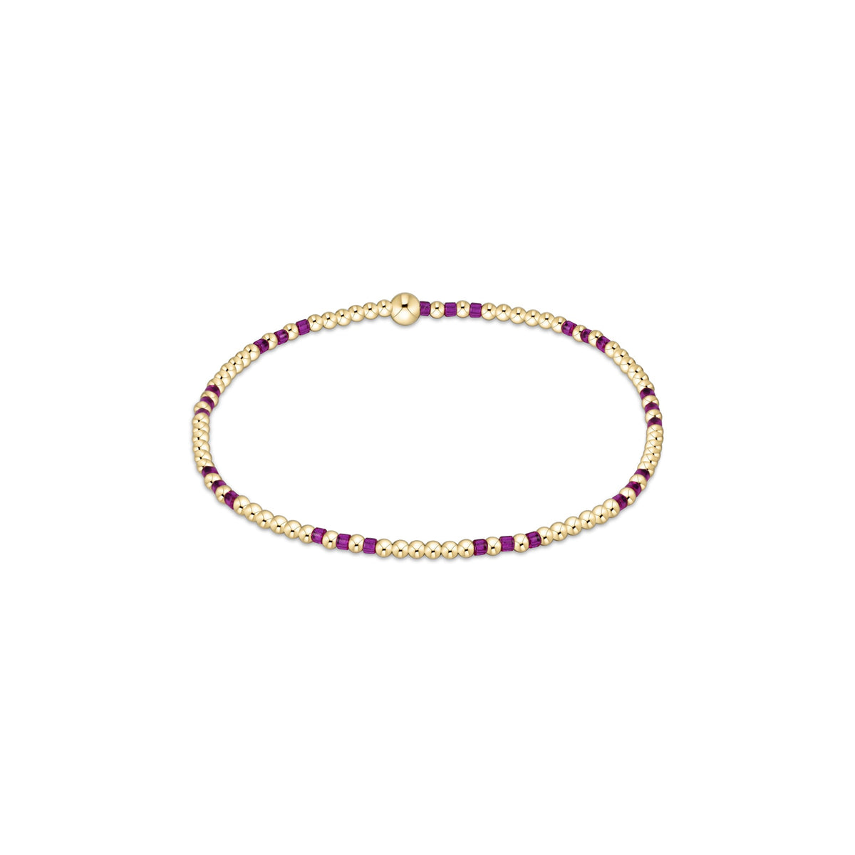 Hope Joy Pattern 2mm Bead Bracelet - Fuchsia - Robert's-enewton-Robert's