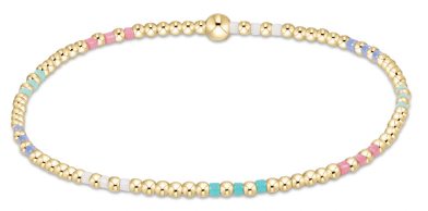 Hope Joy Pattern 2mm Bead Bracelet - Hot Mess - Robert's-enewton-Robert's