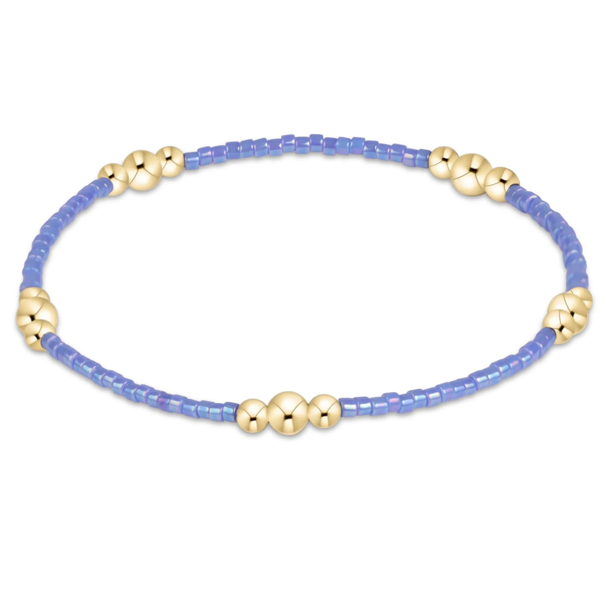 hope purpose gold bracelet - bright blue - Robert's-enewton-Robert's