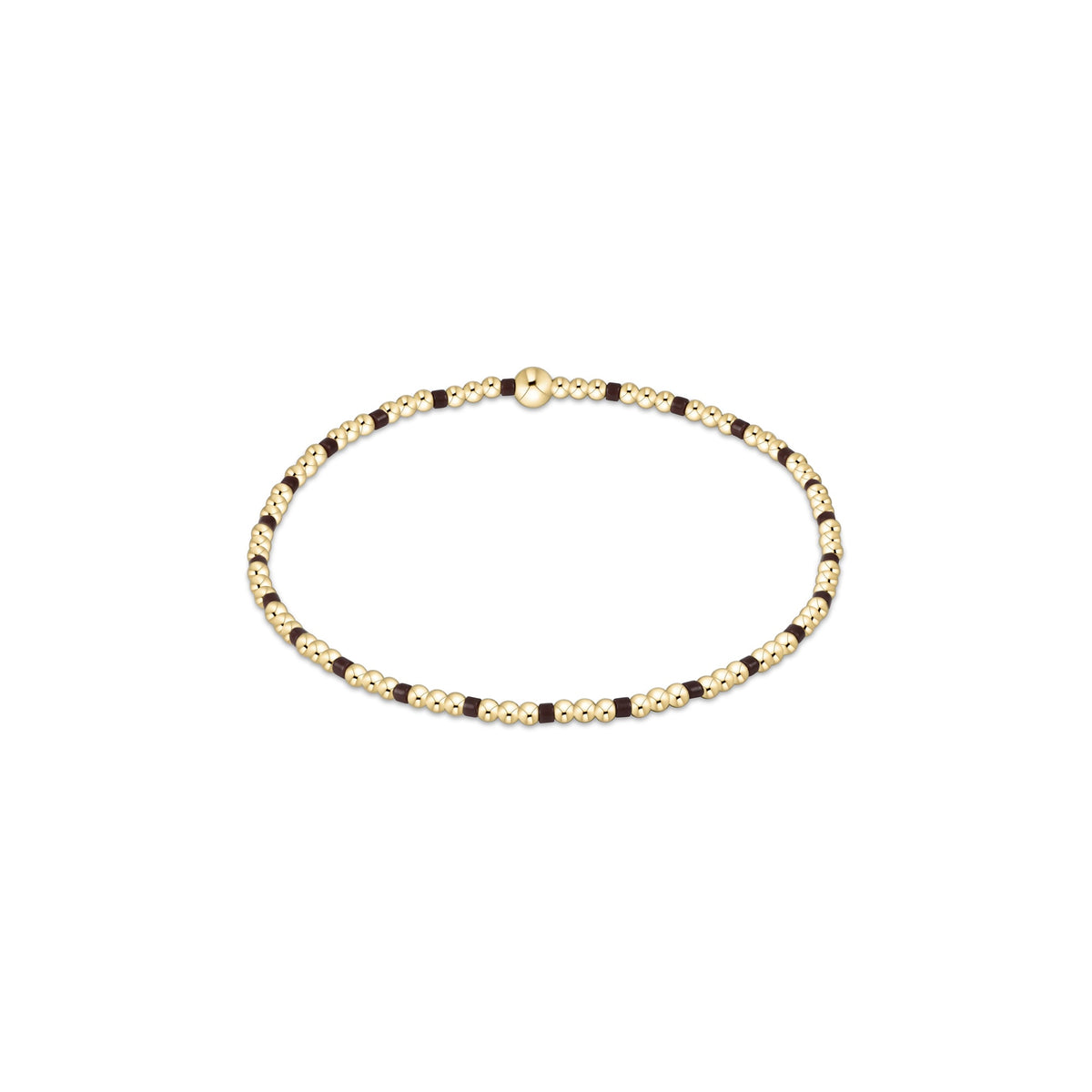 Hope Sincerity Pattern 2mm Bead Bracelet - Chocolate - Robert's-enewton-Robert's