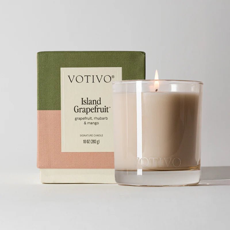 Island Grapefruit 10 oz. Signature Candle - Robert's-VOTIVO-Robert's