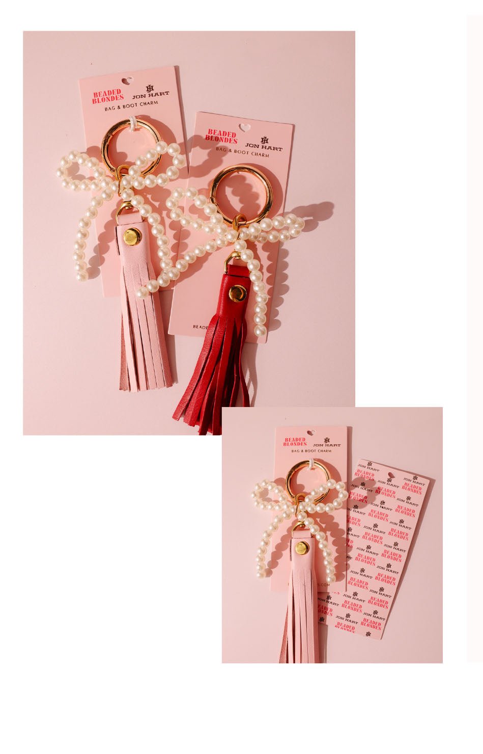 Jon Hart X Beaded Blondes Bow Tassel & Boot Charm - Robert's-Jon Hart Design-Robert's