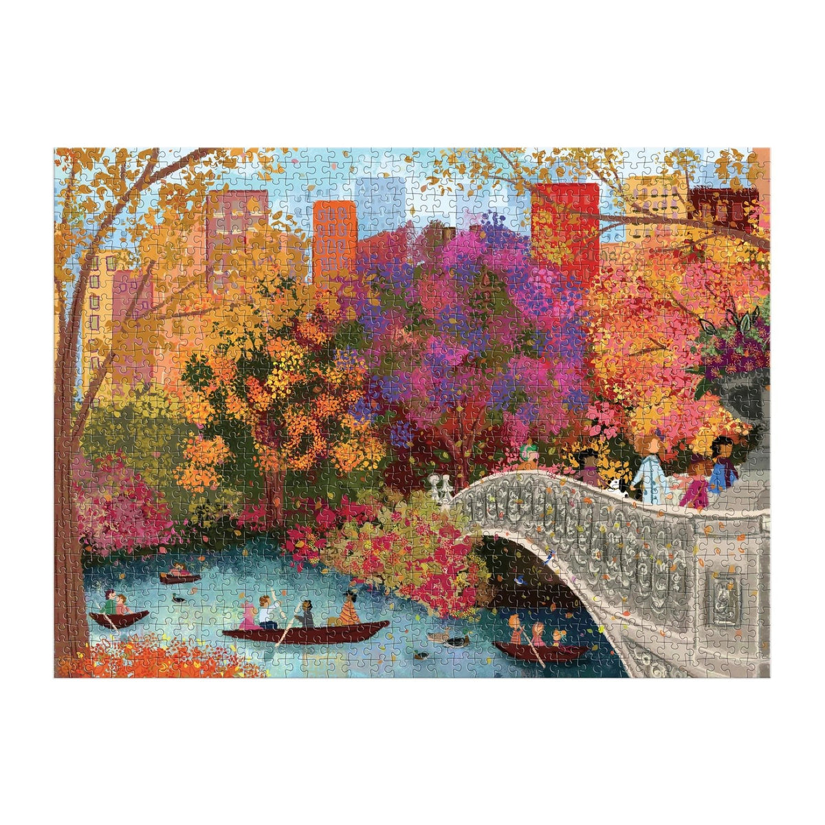 Joy Laforme Autumn on Bow Bridge 1000 Piece Puzzle - Robert's-Chronicle Books-Robert's