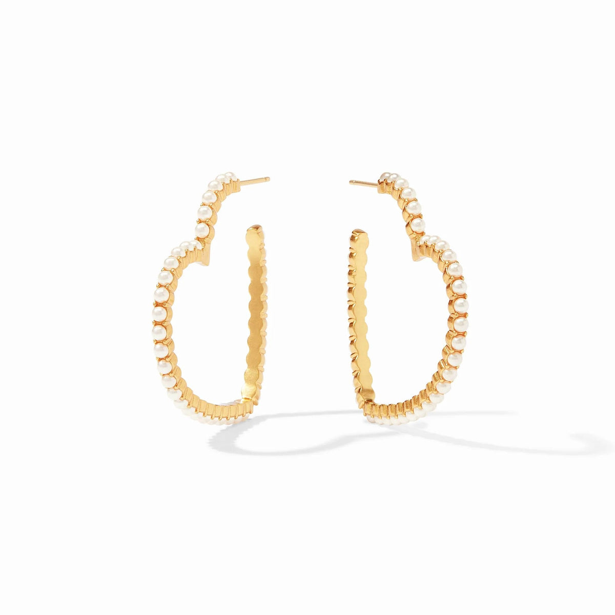 Julie Vos Heart Pearl Hoop Earring - Robert's-Julie Vos-Robert's