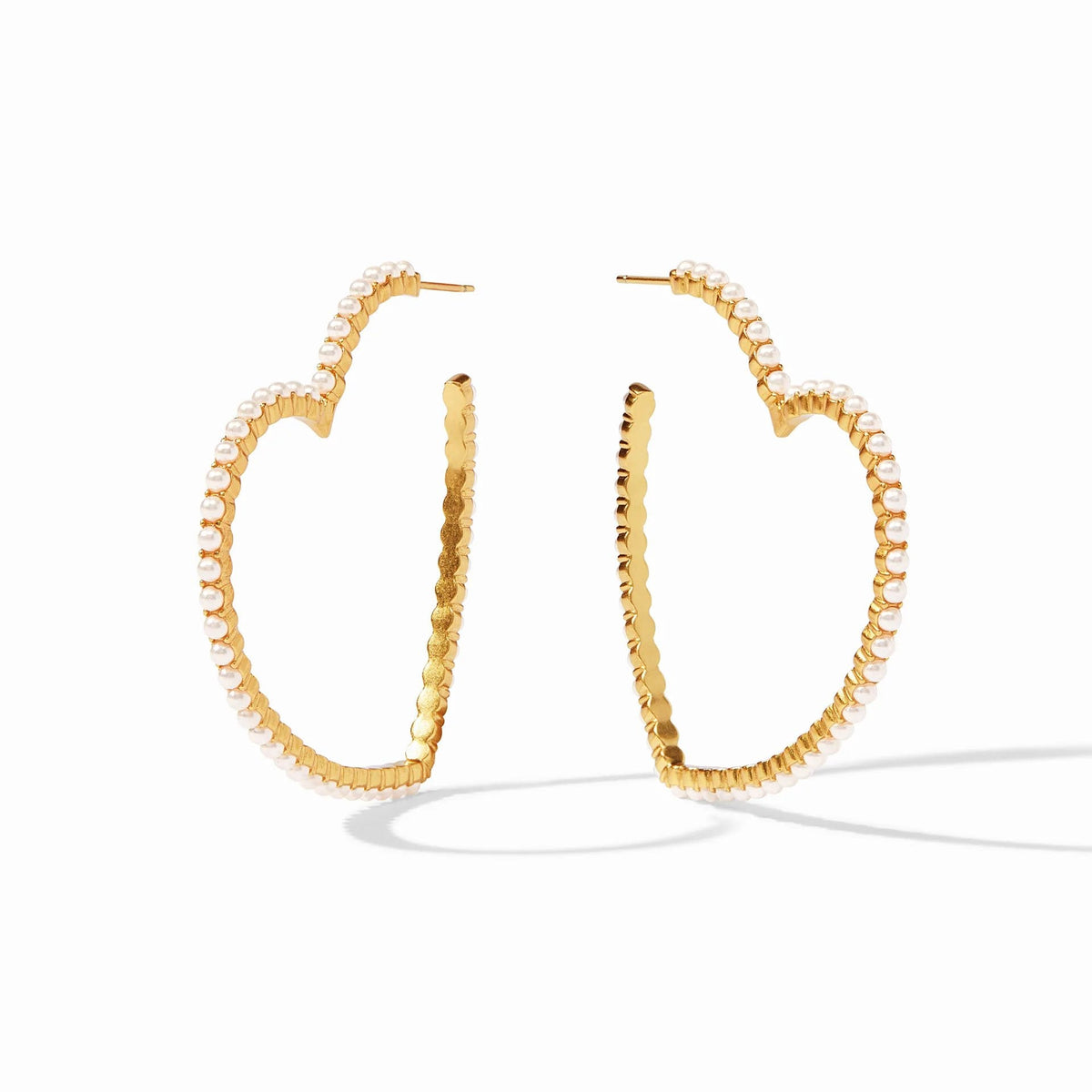 Julie Vos Heart Pearl Hoop Earring - Robert's-Julie Vos-Robert's