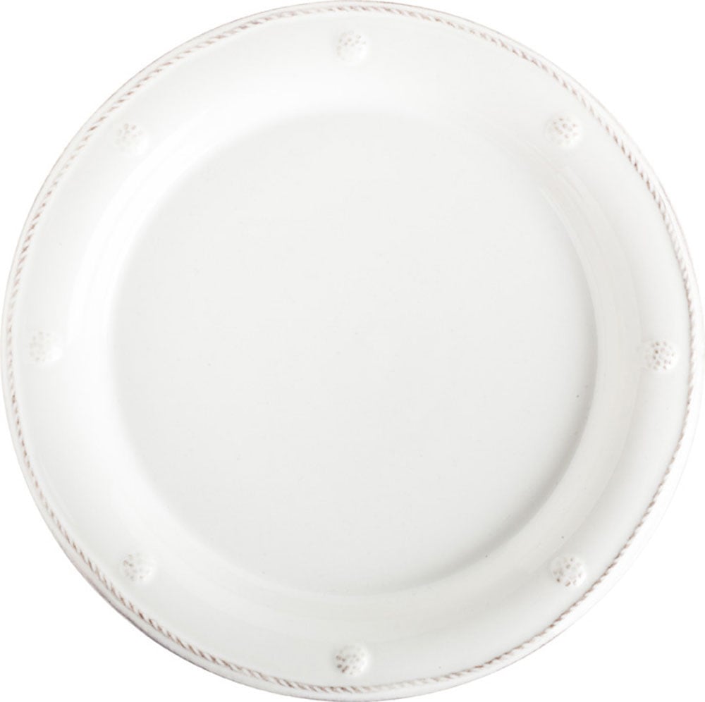 Berry and Thread Whitewash Salad Plate  - Round