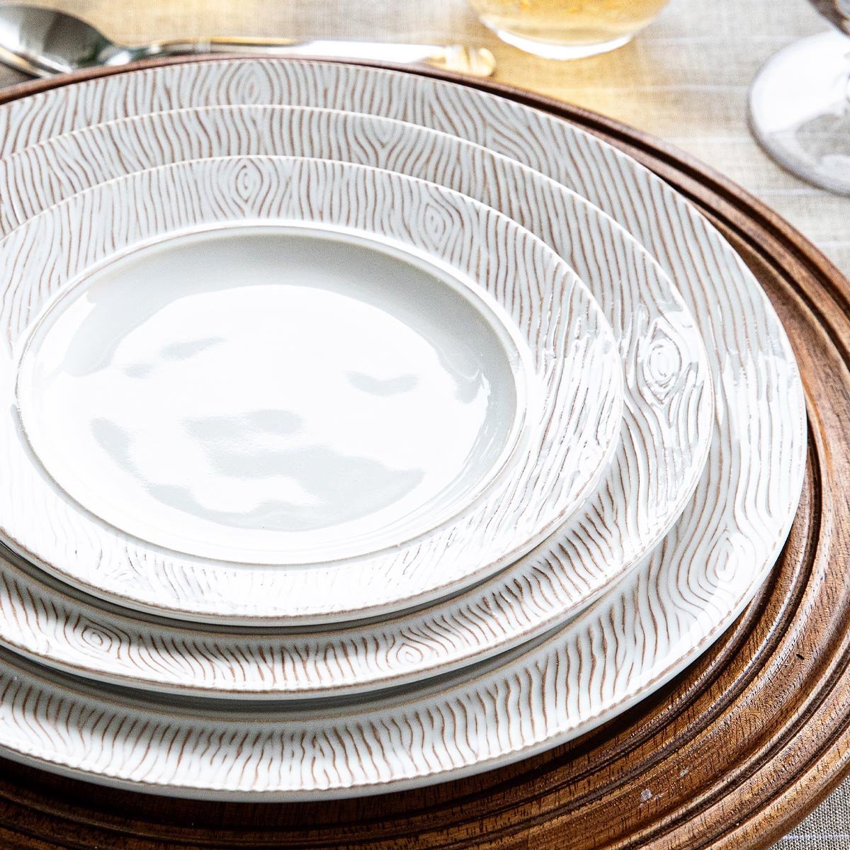 Juliska Blenheim Oak Dinner Plate Whitewash