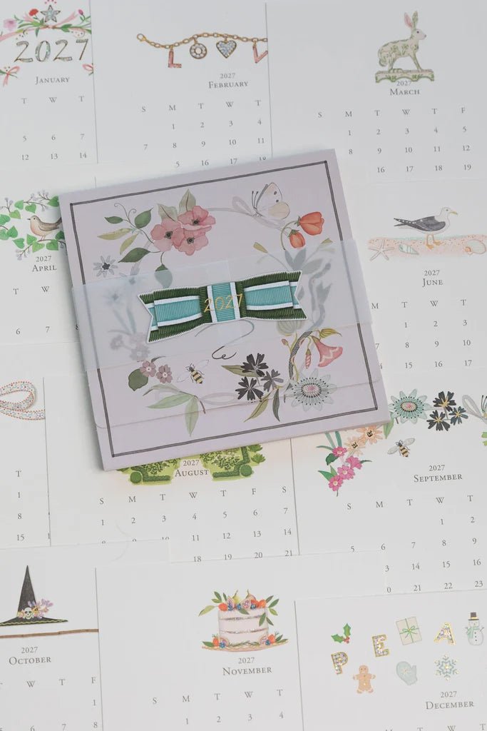 Karen Adams 2027 Classic Desk Calendar Refill - Robert's-KAREN ADAMS DESIGN-Robert's