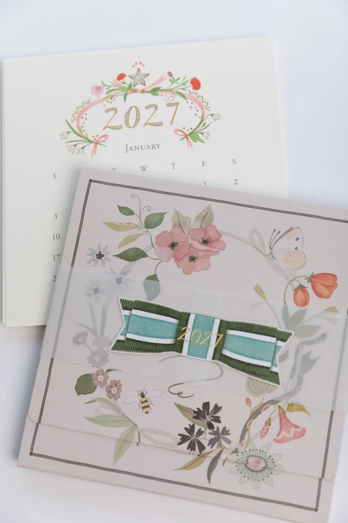 Karen Adams 2027 Classic Desk Calendar Refill - Robert's-KAREN ADAMS DESIGN-Robert's