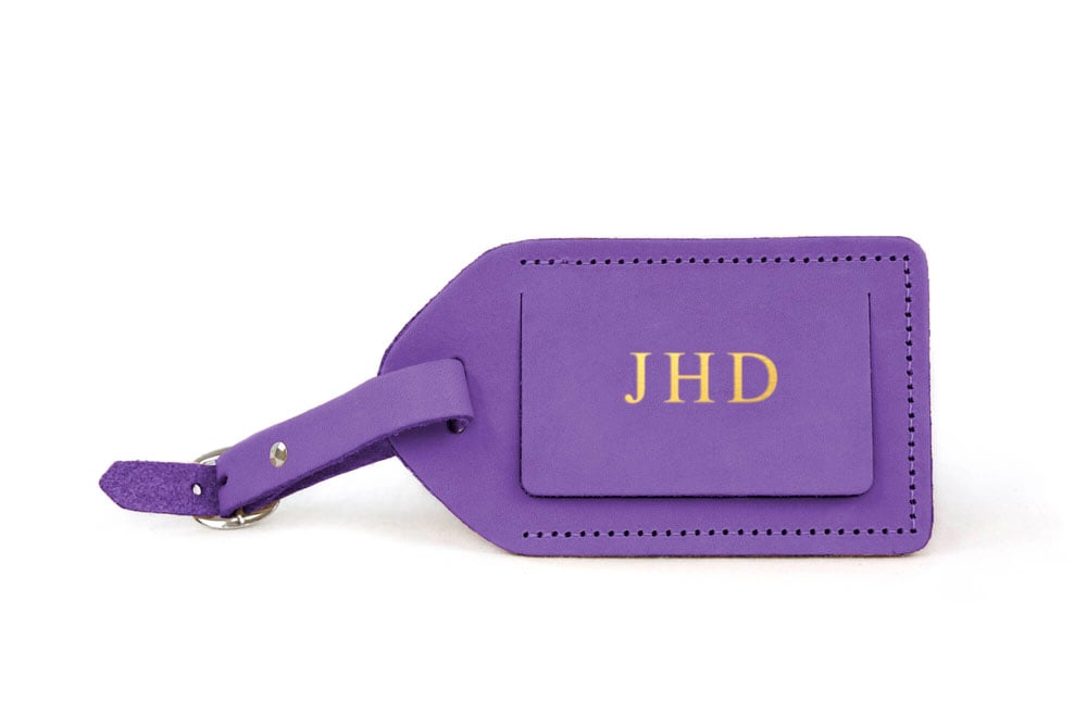 Leather Luggage Tag - Robert's-Jon Hart Design-Robert's