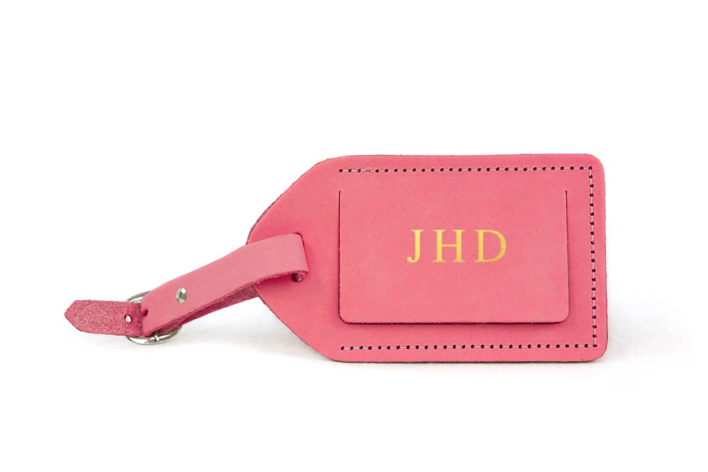 Leather Luggage Tag - Robert's-Jon Hart Design-Robert's