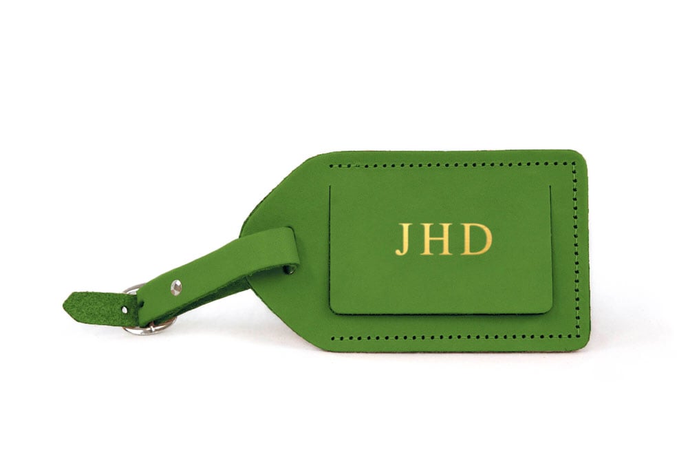 Leather Luggage Tag - Robert's-Jon Hart Design-Robert's