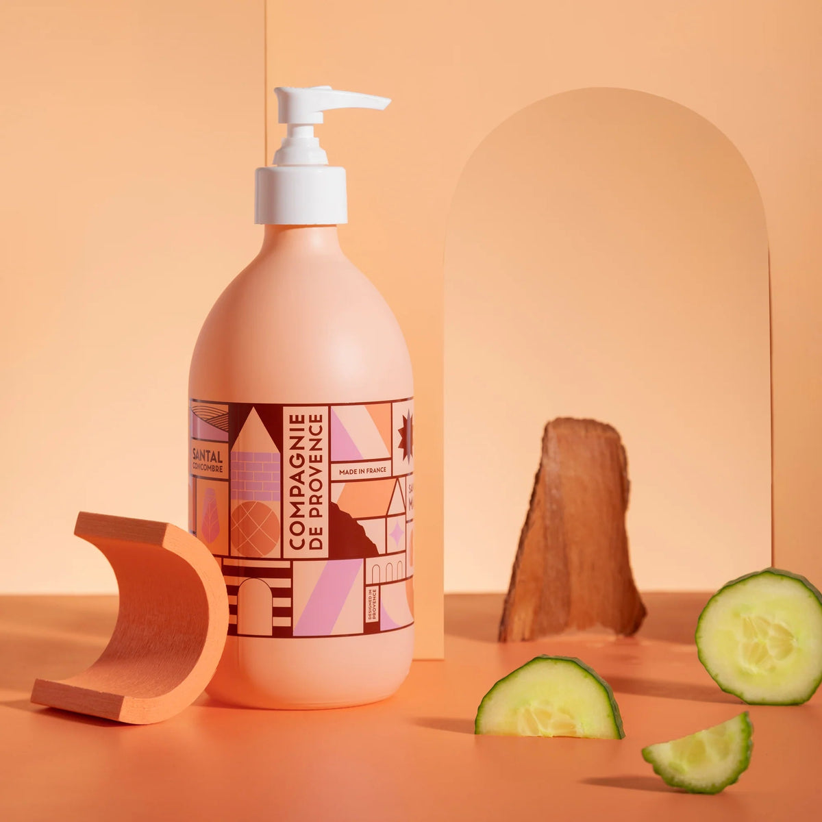Liquid Marseille Soap 16.7 fl. oz. - Sandalwood & Cucumber - Robert's-Compagnie de Provence-Robert's