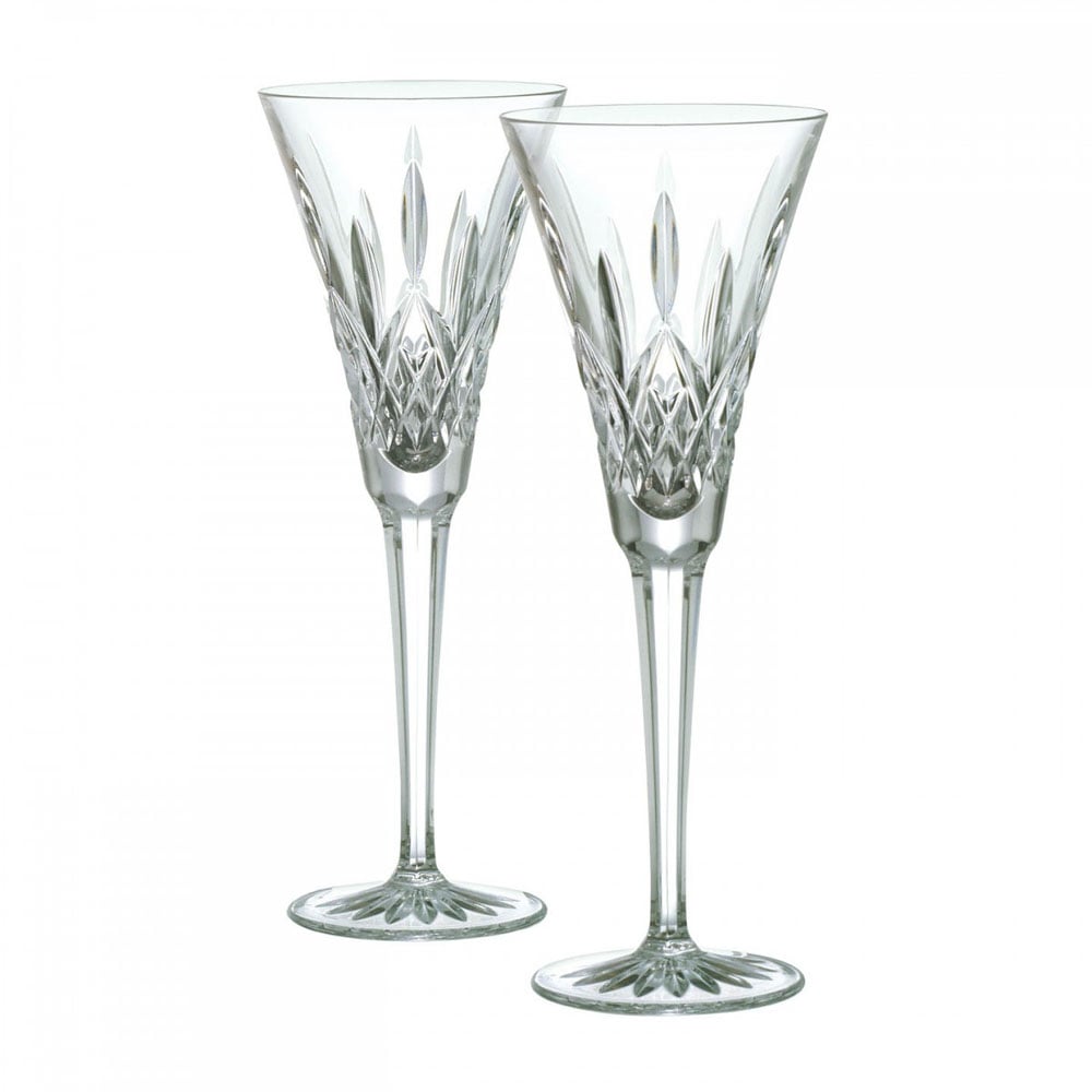 Lismore Toasting Flute, 5.5oz, Set of 2 - Robert's-WATERFORD CRYSTAL-Robert's