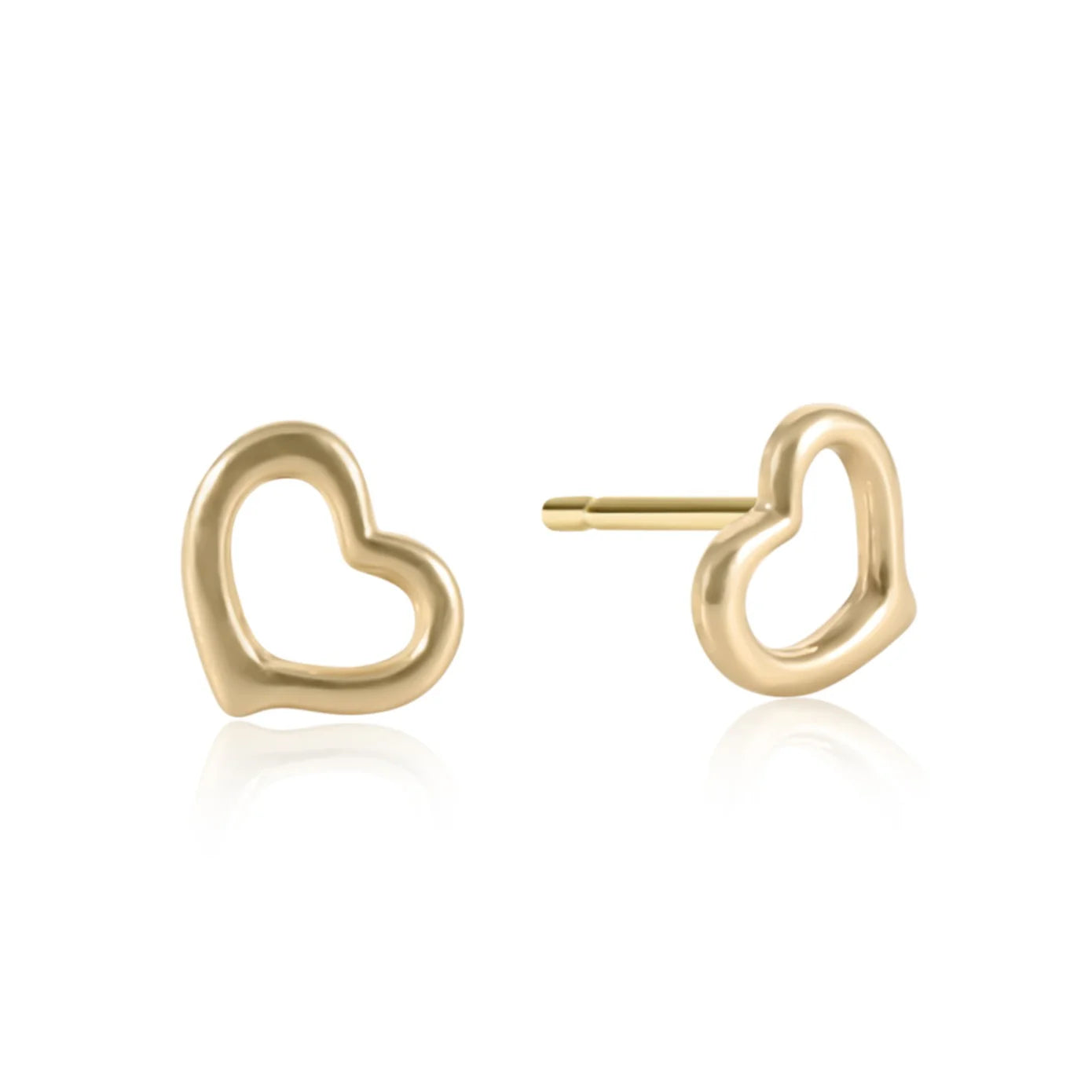 Love Stud Gold Earring