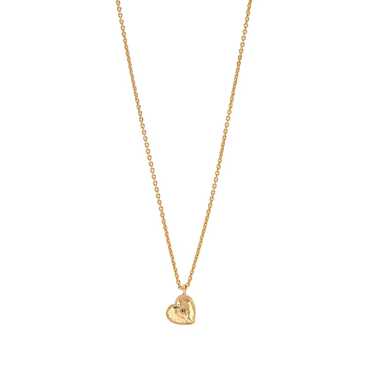 Love Heart Charm Necklace, 16"+2" - Gold - Robert's-Capucine De Wulf-Robert's