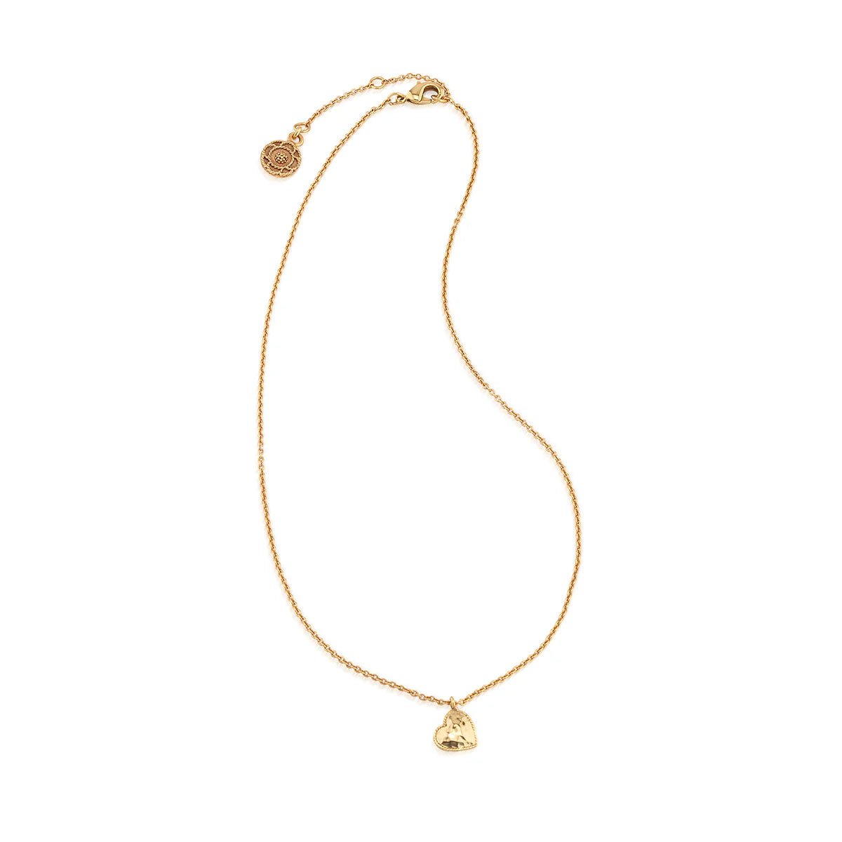 Love Heart Charm Necklace, 16"+2" - Gold - Robert's-Capucine De Wulf-Robert's