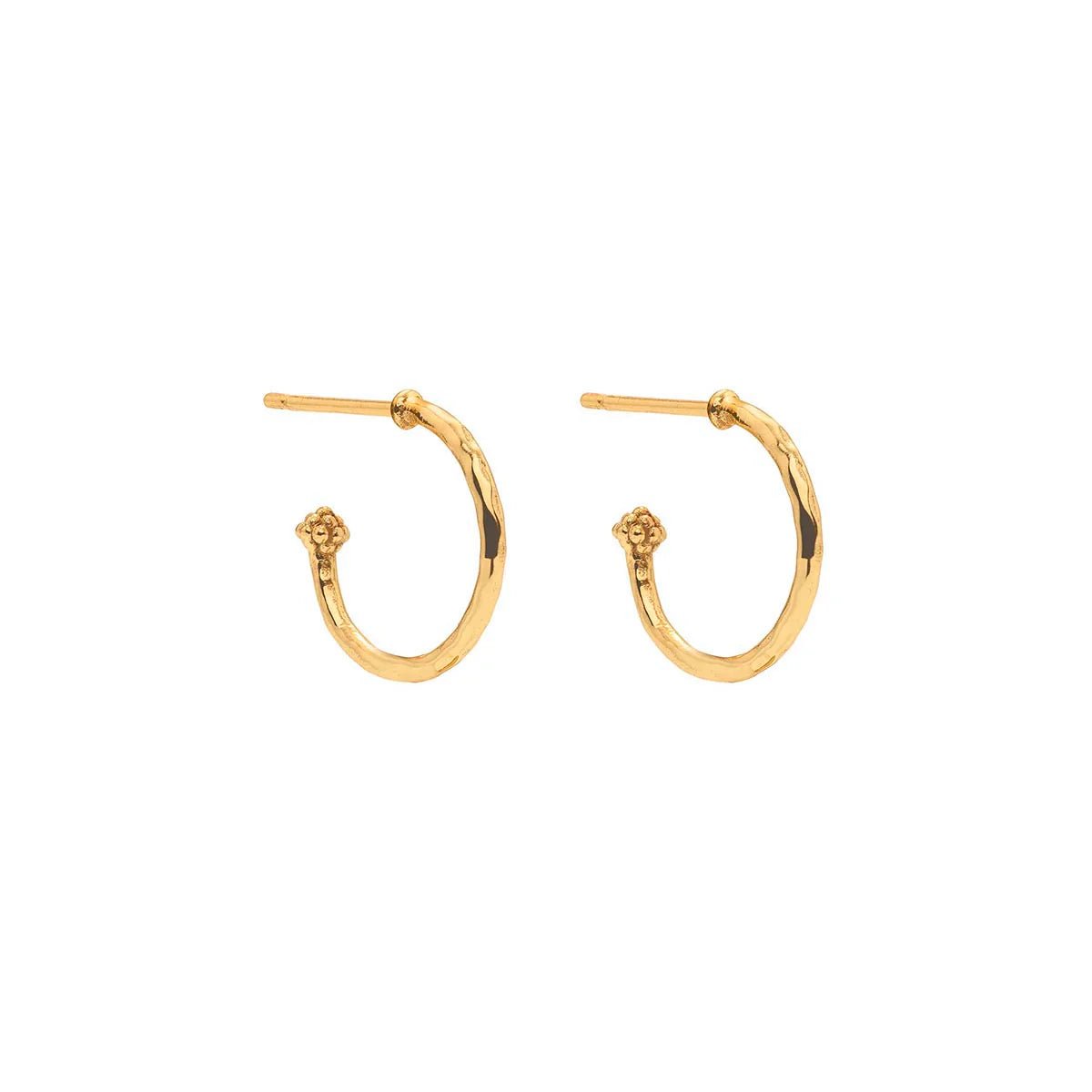 Love Hoop Earrings with Heart Charm - Gold - Robert's-Capucine De Wulf-Robert's